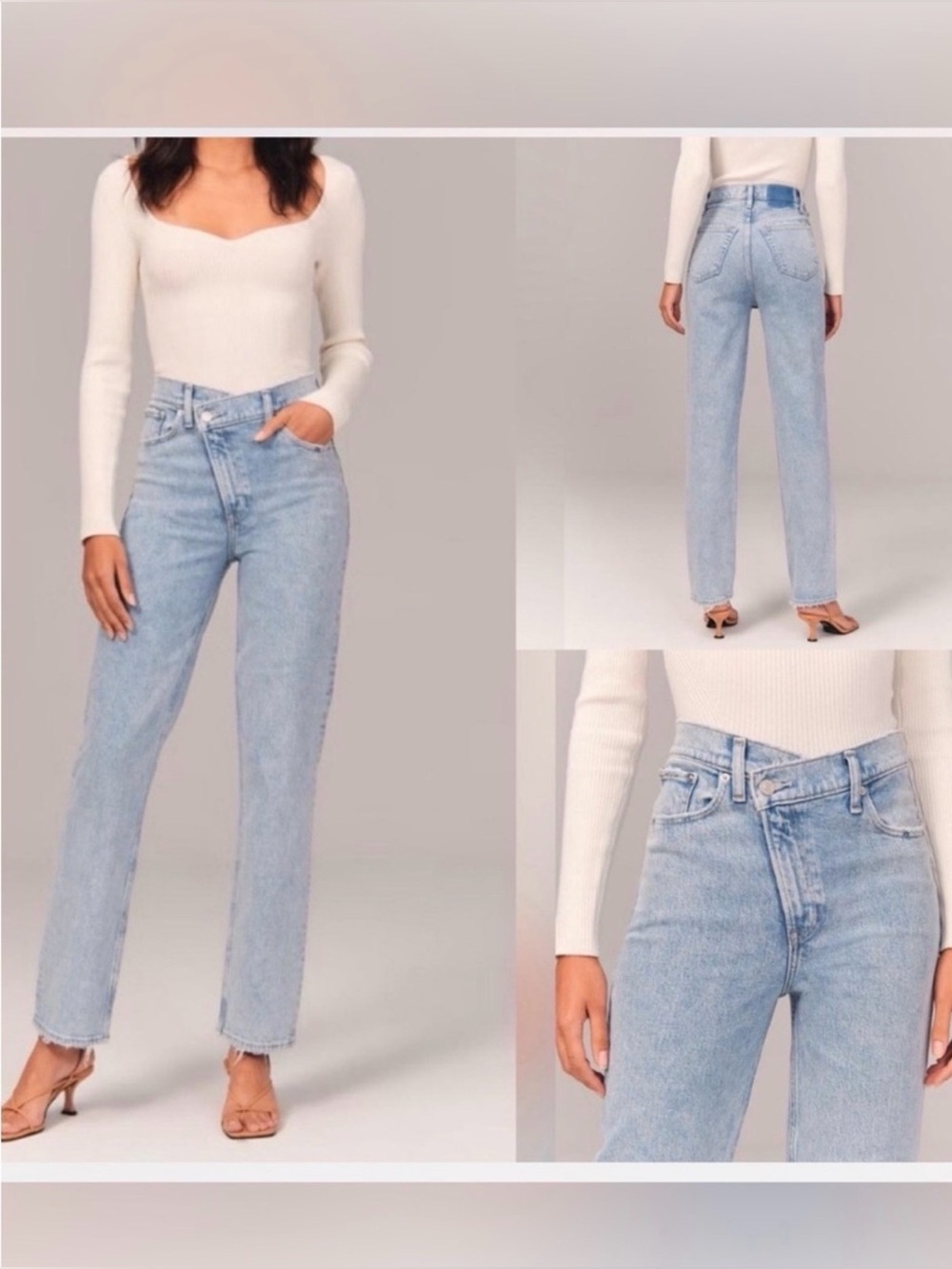 Abercrombie & Fitch ultra high rise 90’s straight jeans -